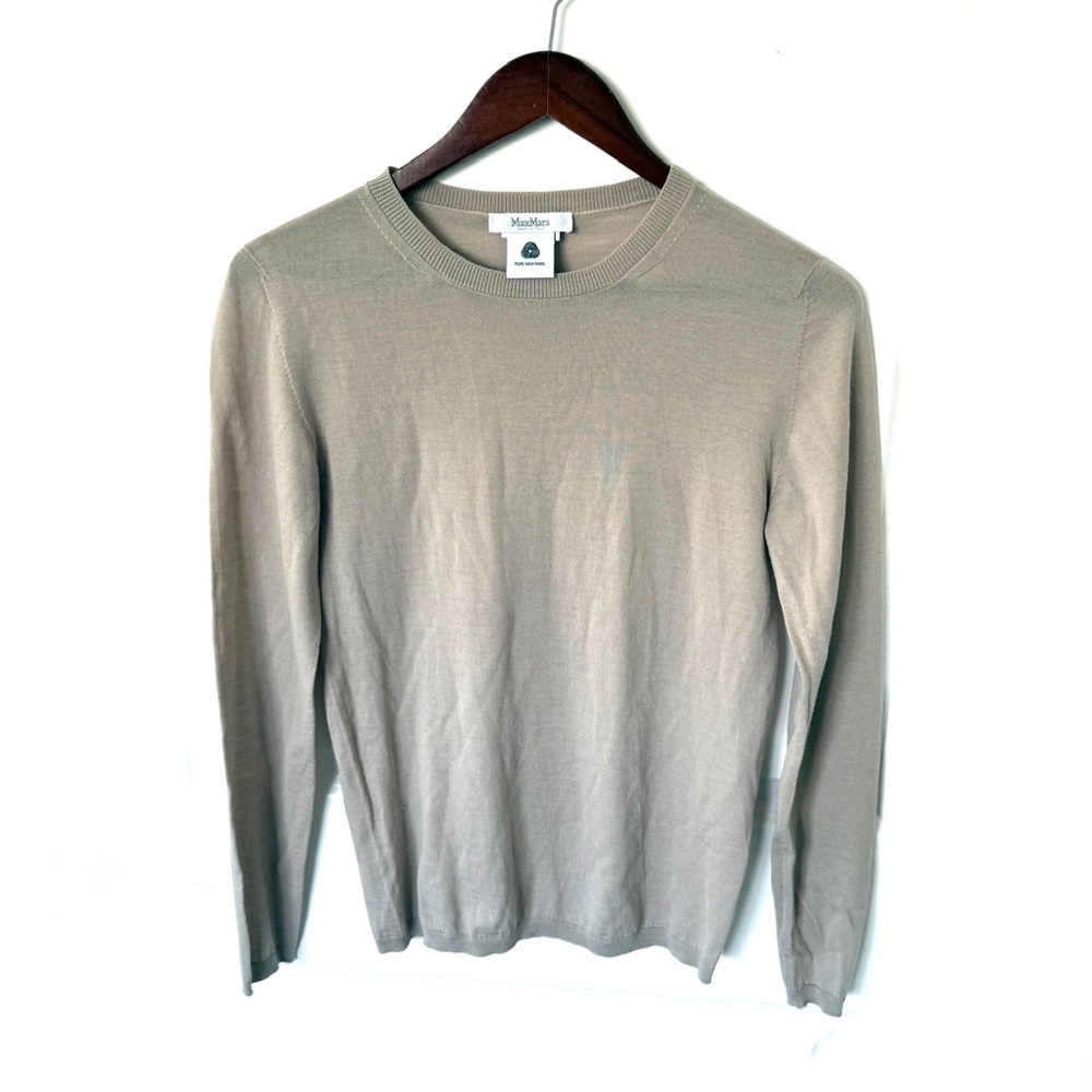 MaxMara Wool Crewneck Layering Long Sleeve